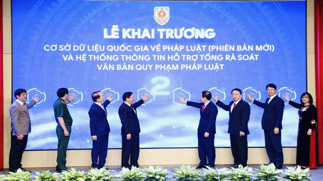 Bộ Tư pháp khai trương Cơ sở dữ liệu quốc gia về pháp luật phiên bản mới