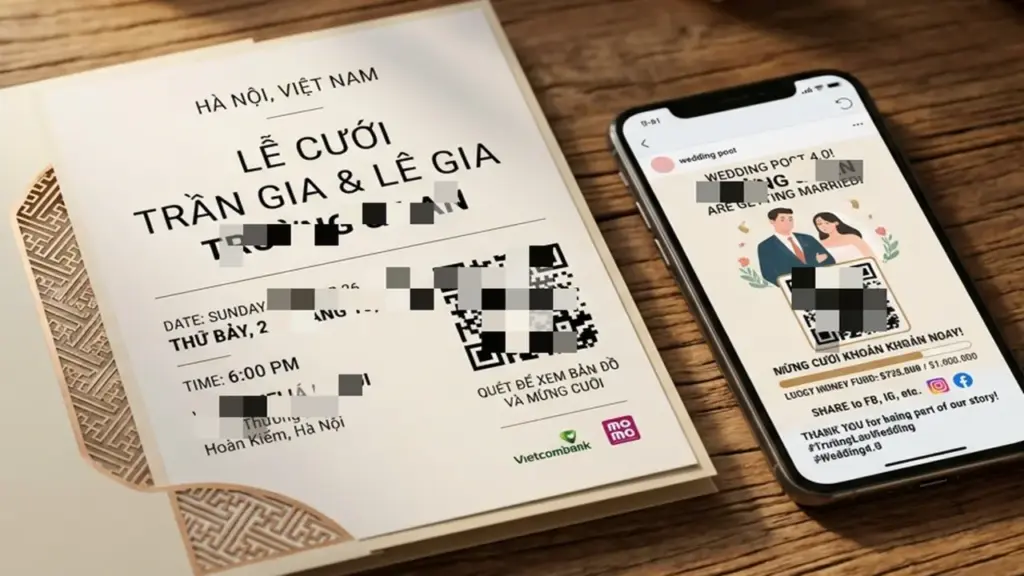 'Gắn mã QR vào thiệp mời cưới khác gì nhắc phải có tiền mừng cưới'