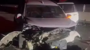 Ôtô gây tai nạn trên cao tốc Biên Hòa - Vũng Tàu chưa cho thông xe