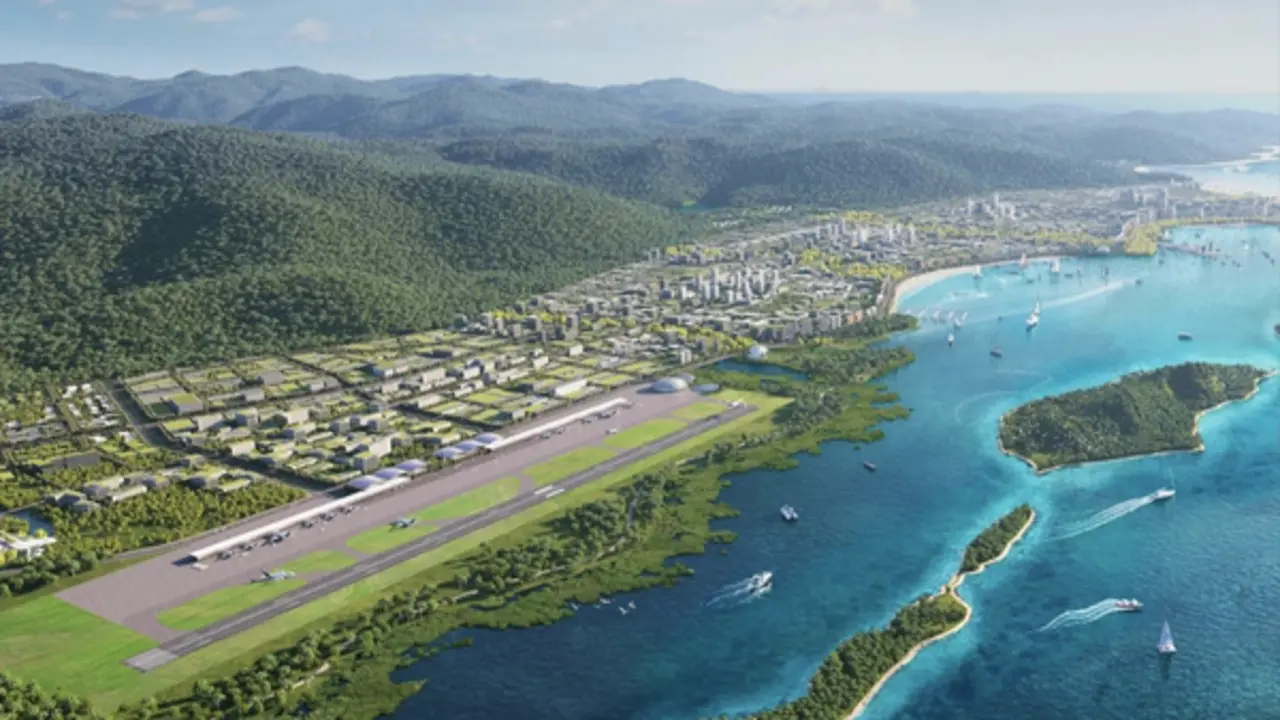 Sân bay Vân Phong có xây dựng hoàn toàn trên biển?