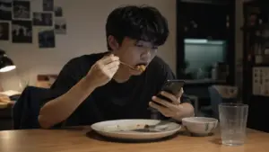Vì sao nhiều người trẻ phải vừa ăn vừa lướt điện thoại mới thấy ngon?