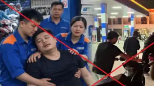 Xử lý nam thanh niên dùng AI chế ảnh người ngất xỉu tại cây xăng